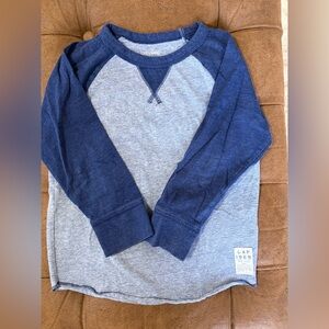 GAP Kids Navy and Light Gray Raglan Shirt
